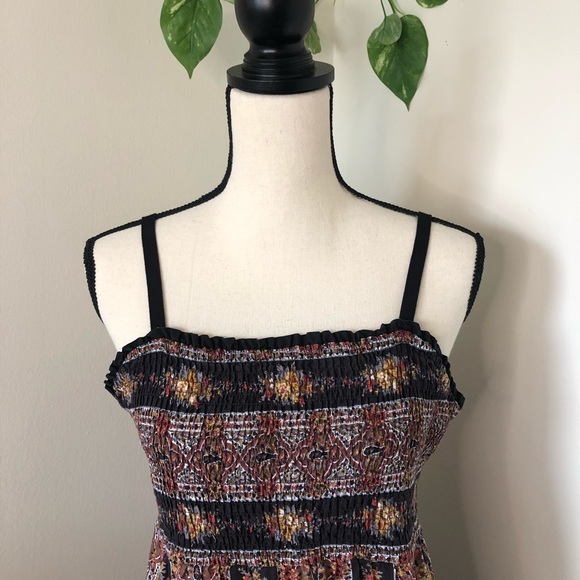 Lucky Brand Smocked Bohemian Maxi Dress - Picture 4 of 10
